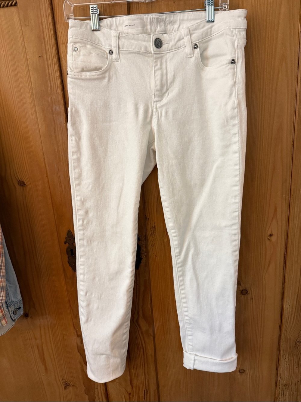 Kut from the Kloth Katy Boyfriend White Jeans